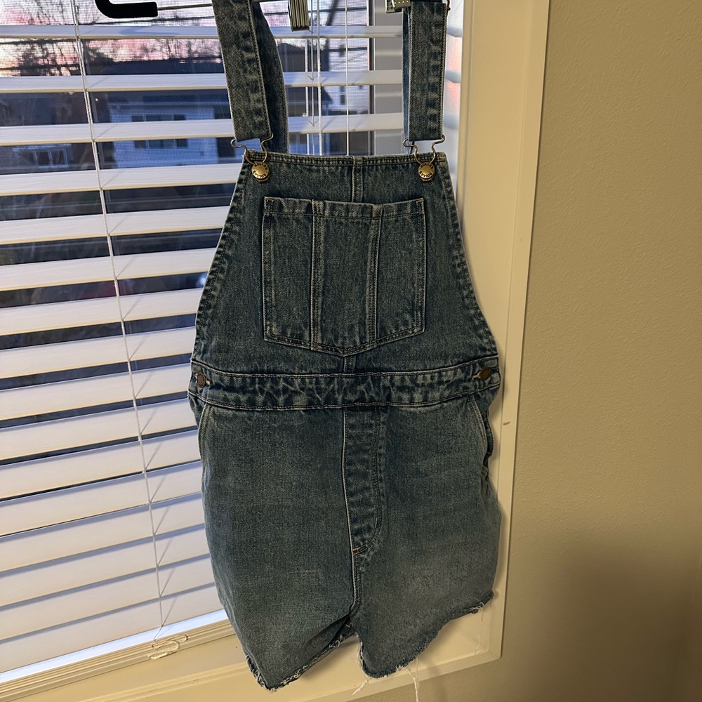 Rollas Denim Overall Shorts